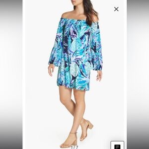 Lilly Pulitzer Off the Shoulder Dress - Like new!